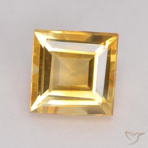 2.94ct Natural Ouro Citrino, Quadrado, VVS-VS