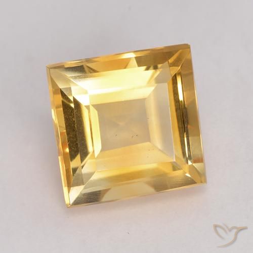 Citrino Ouro Natural 2.94ct, Quadrado, VVS-VS