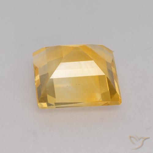 Citrino Ouro Natural 2.94ct, Quadrado, VVS-VS