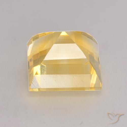 Citrino Laranja Dourada Natural 4.13ct, Quadrado, VS