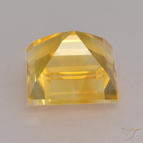Citrino ouro médio Natural 3.49ct, Quadrado, VS