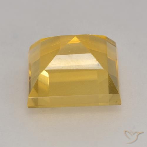 Citrino ouro brilhante Natural 3.39ct, Quadrado, VS