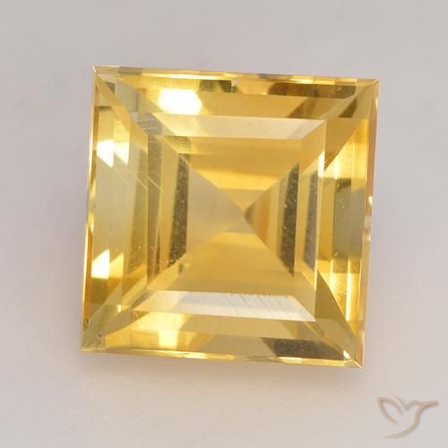 3.55ct Natural ouro brilhante Citrino, Quadrado, VS