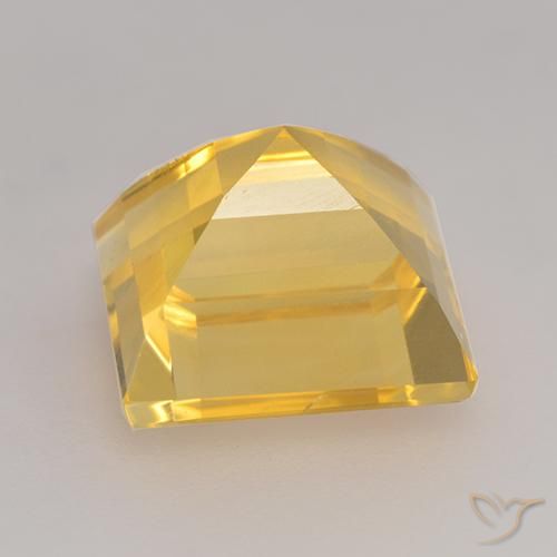 Citrino ouro brilhante Natural 3.55ct, Quadrado, VS