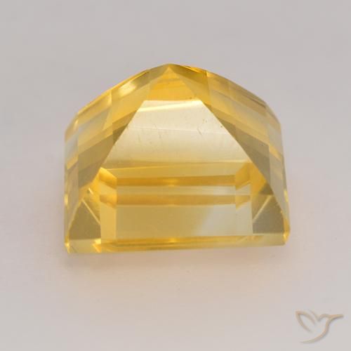 Citrino ouro brilhante Natural 3.71ct, Quadrado, VS