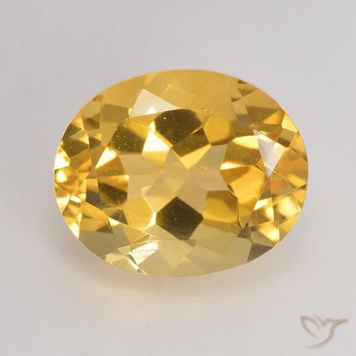 3.77ct Natural ouro médio Citrino, oval, VVS-VS
