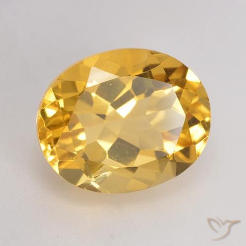 Citrino ouro médio Natural 3.77ct, oval, VVS-VS