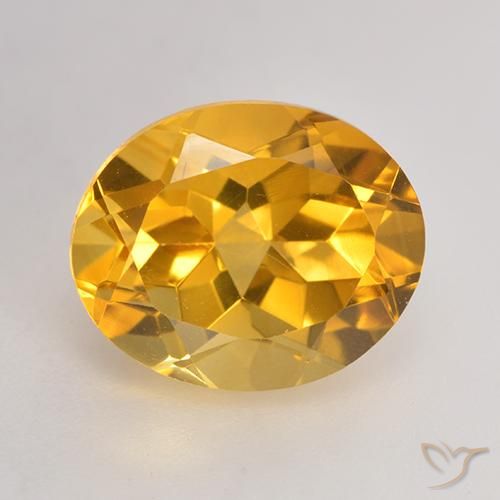 3.71ct Natural Laranja Dourada Citrino, oval, VVS-VS