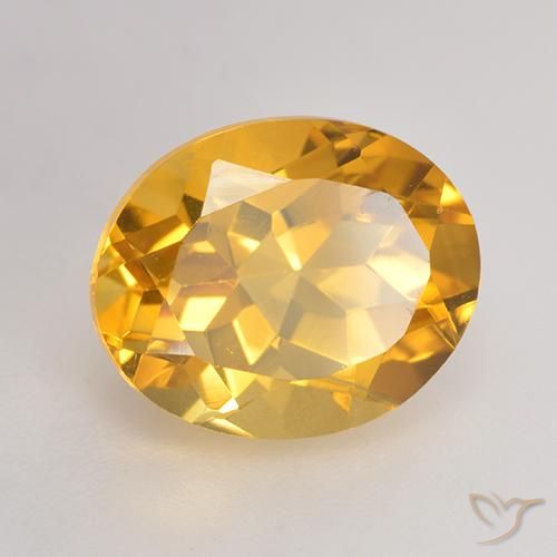 Citrino Laranja Dourada Natural 3.71ct, oval, VVS-VS