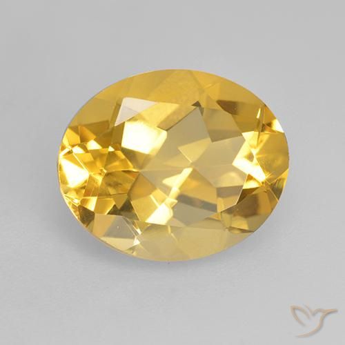 Citrino Dourado Natural 3.33ct, oval, VVS-VS
