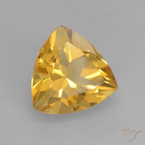 Citrino ouro médio Natural 2.26ct, Trilhão, VVS-VS