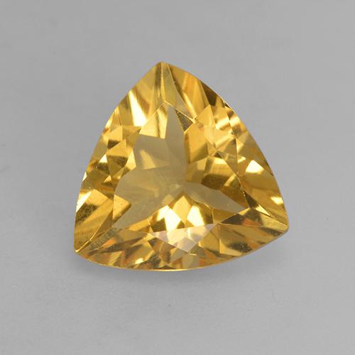 Citrino Laranja Dourado Profundo Natural 1.74ct, Trilhão, VVS-VS