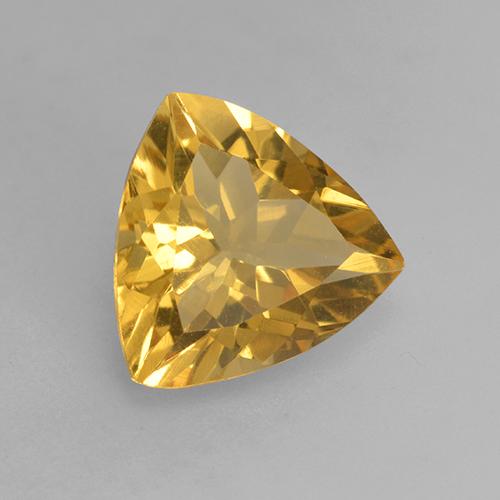 Citrino Laranja Dourado Profundo Natural 1.74ct, Trilhão, VVS-VS
