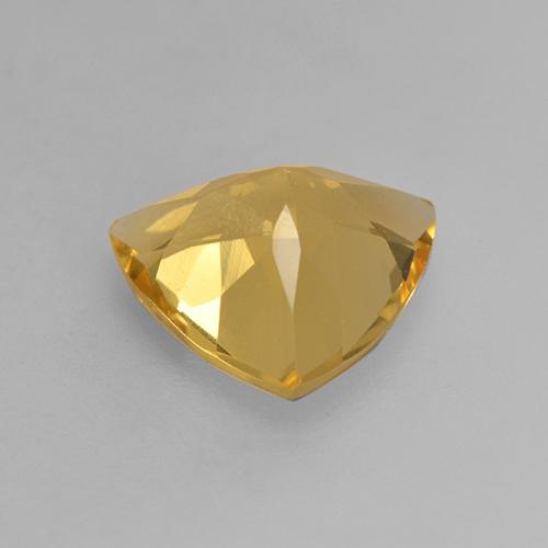 Citrino Laranja Dourado Profundo Natural 1.74ct, Trilhão, VVS-VS