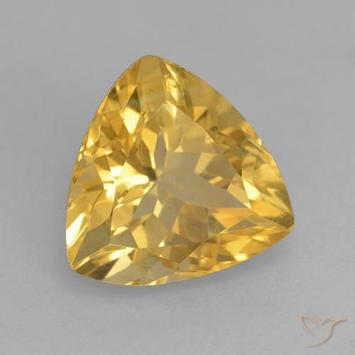 Citrino Dourado médio Natural 2.35ct, Trilhão, VVS-VS
