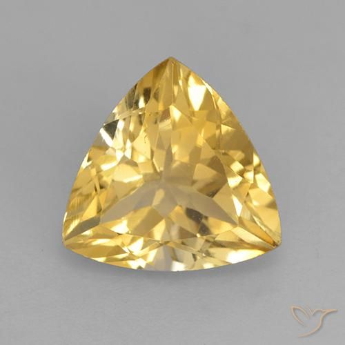 2.28ct Natural Ouro Citrino, Trilhão, VVS-VS