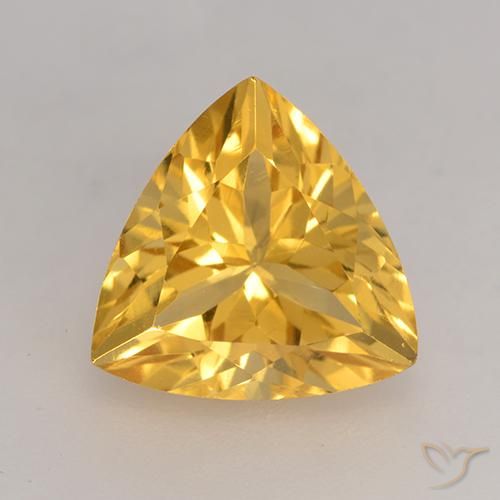 2.24ct Natural Dourado médio Citrino, Trilhão, VVS-VS, Photo A