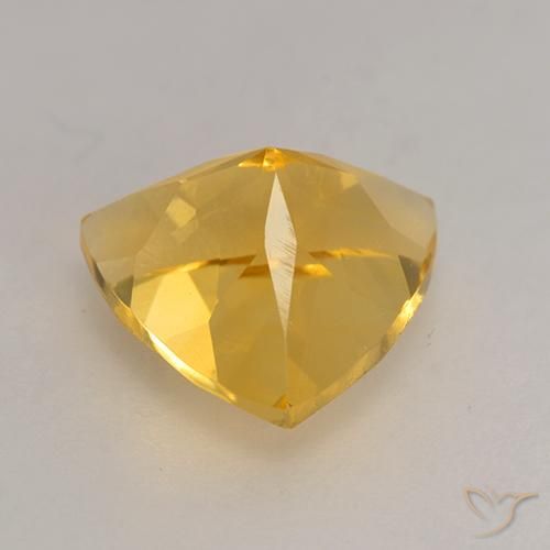 Citrino Dourado médio Natural 2.24ct, Trilhão, VVS-VS