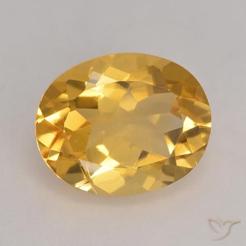 3.17ct Natural Laranja-Ouro Citrino, oval, VVS-VS