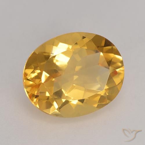 Citrino Laranja-Ouro Natural 3.17ct, oval, VVS-VS