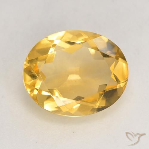 3.06ct Natural ouro médio Citrino, oval, VVS-VS