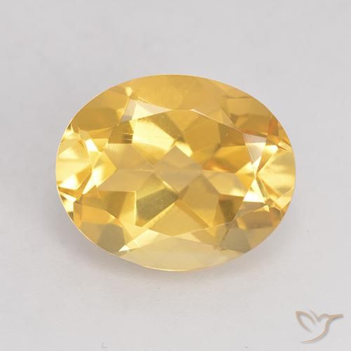3.43ct Natural Laranja Dourada Citrino, oval, VVS-VS