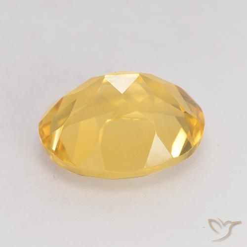 Citrino Laranja Dourada Natural 3.43ct, oval, VVS-VS