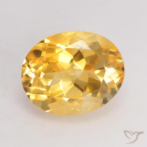 4.00ct Natural ouro médio Citrino, oval, VVS-VS