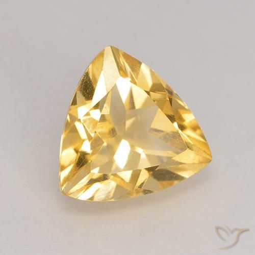 Citrino ouro médio Natural 2.31ct, Trilhão, VS