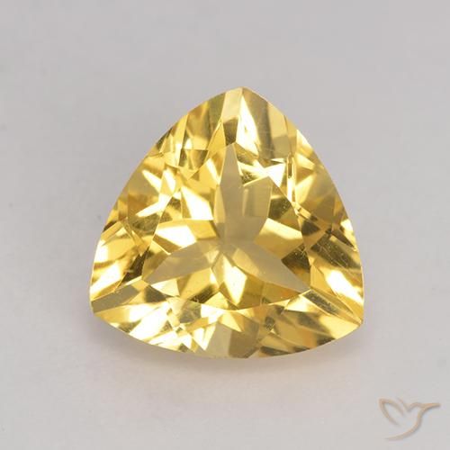 2.13ct Natural ouro médio Citrino, Trilhão, VS
