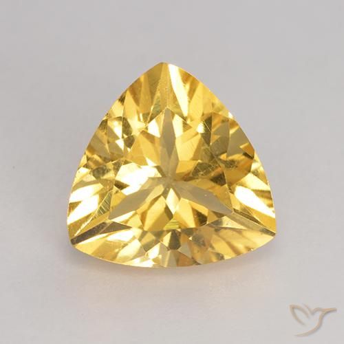 2.06ct Natural ouro médio Citrino, Trilhão, VS