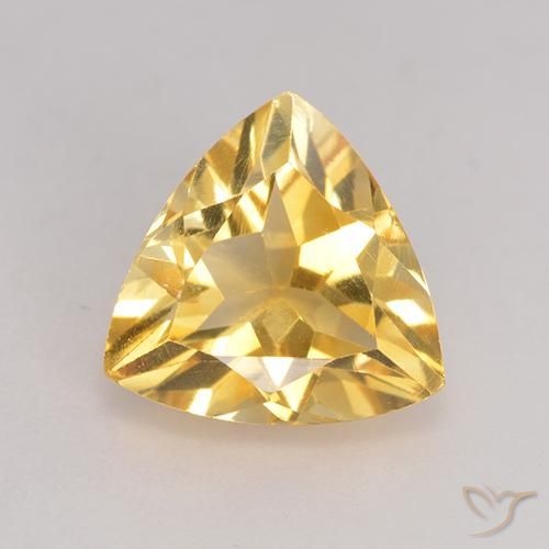 2.07ct Natural ouro médio Citrino, Trilhão, VS