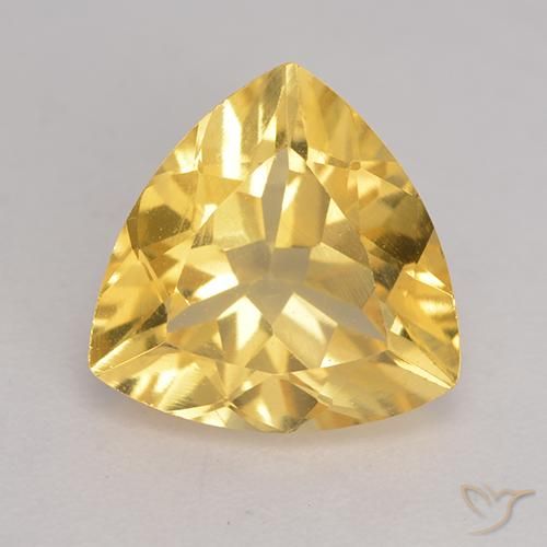 1.93ct Natural Dourado Citrino, Trilhão, VVS-VS