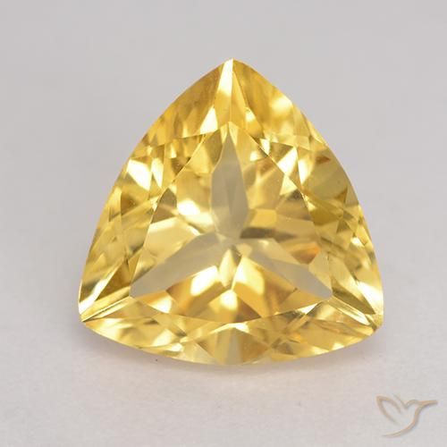 2.10ct Natural Dourado Citrino, Trilhão, VVS-VS