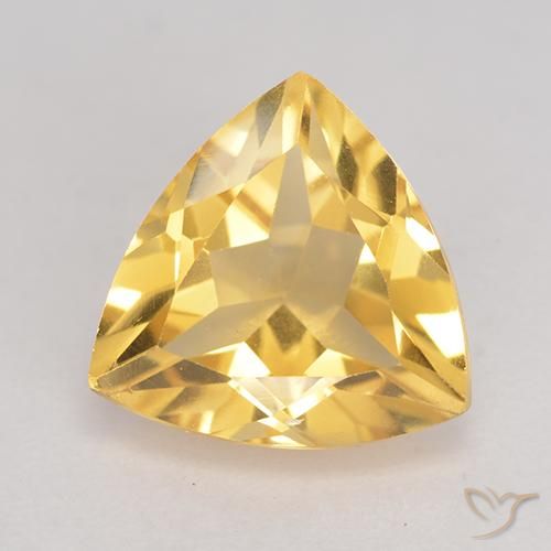 2.10ct Natural Dourado Citrino, Trilhão, VVS-VS
