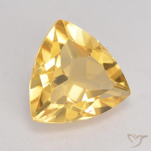 Citrino Dourado Natural 2.10ct, Trilhão, VVS-VS