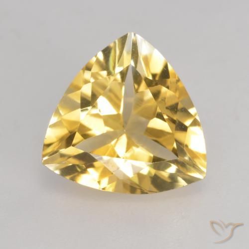 2.18ct Natural Dourado Citrino, Trilhão, VVS-VS
