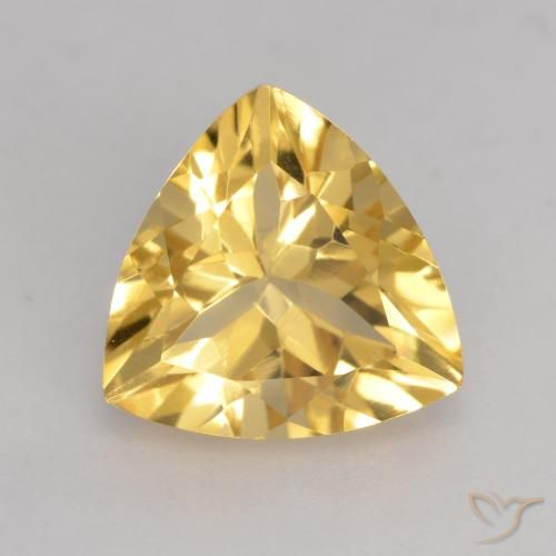 2.20ct Natural Dourado médio Citrino, Trilhão, VVS-VS