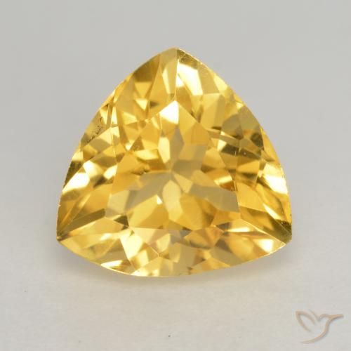 2.13ct Natural ouro médio Citrino, Trilhão, VVS-VS