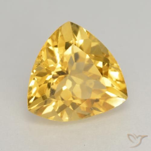 Citrino ouro médio Natural 2.13ct, Trilhão, VVS-VS