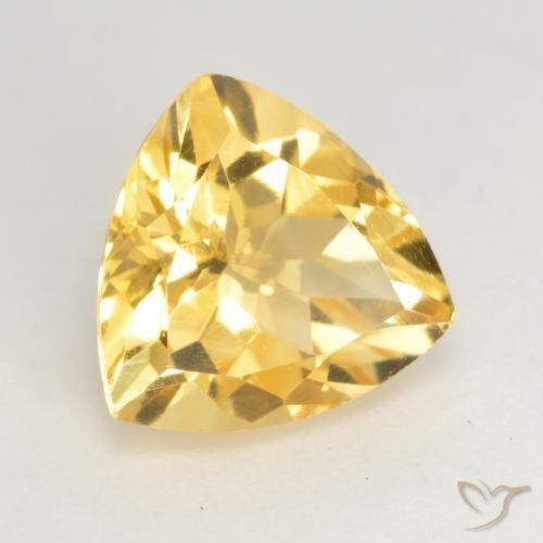 Citrino Dourado Médio-claro Natural 2.15ct, Trilhão, VVS-VS