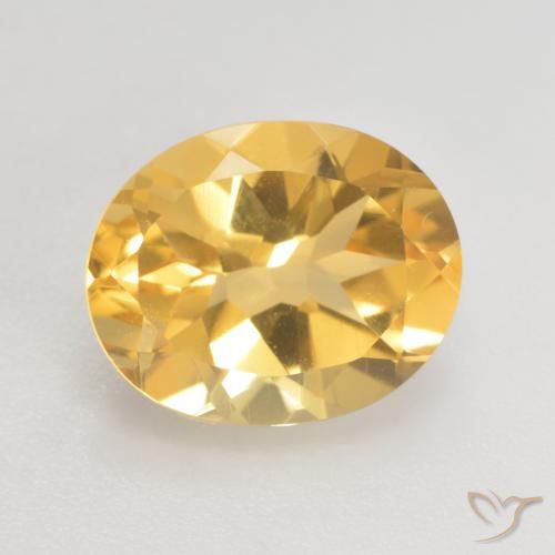 3.59ct Natural ouro médio Citrino, oval, VVS-VS