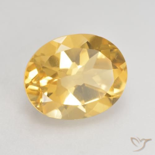 Citrino ouro médio Natural 3.59ct, oval, VVS-VS