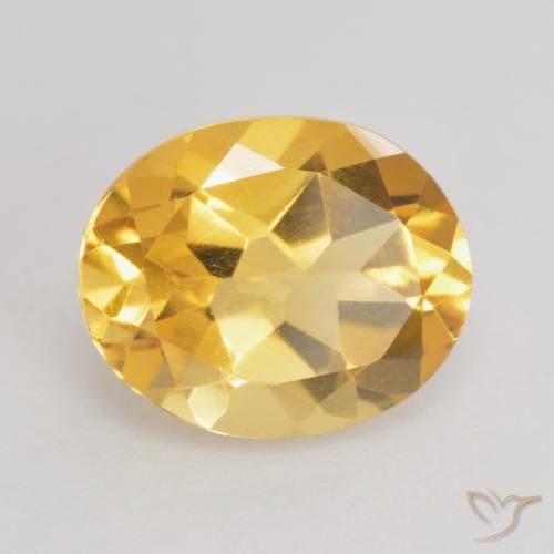Citrino ouro médio Natural 3.17ct, oval, VVS-VS