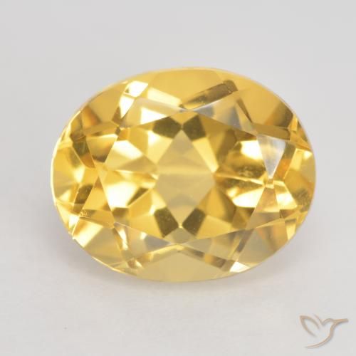 3.66ct Natural Dourado médio Citrino, oval, VVS-VS