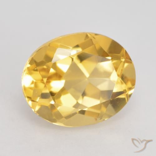 Citrino Dourado médio Natural 3.66ct, oval, VVS-VS