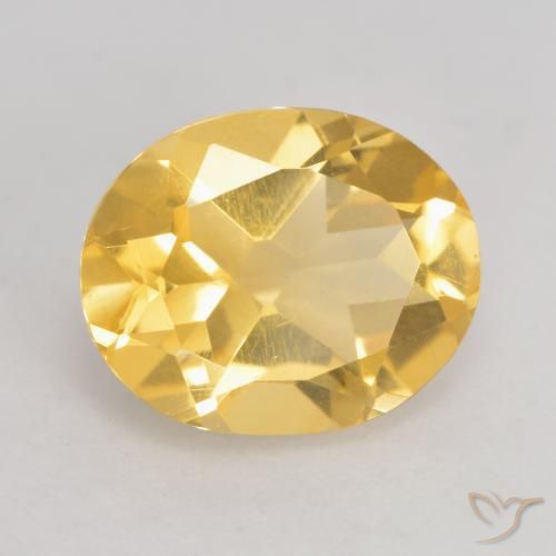 Citrino ouro médio Natural 3.15ct, oval, VVS-VS
