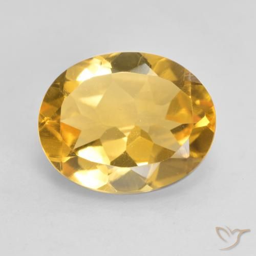 3.06ct Natural Laranja Dourado Profundo Citrino, oval, VVS-VS