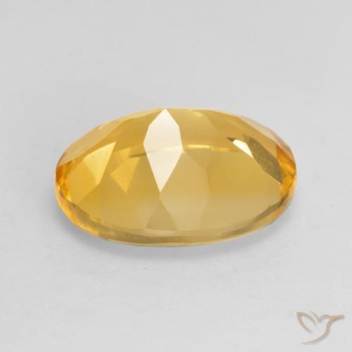 Citrino Laranja Dourado Profundo Natural 3.06ct, oval, VVS-VS