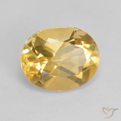 Citrino ouro médio Natural 3.21ct, oval, VVS-VS